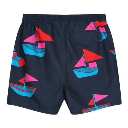 Shorts Dágua Parra Paper Boats Azul