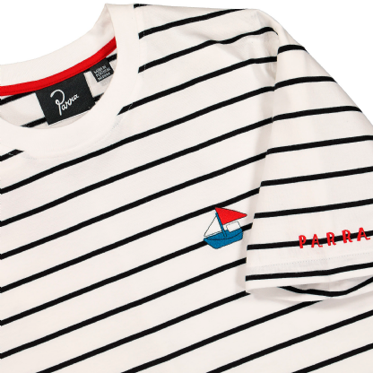 Camiseta Parra Paper Boat Striper Branco