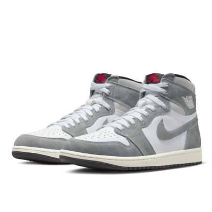 Tênis Nike Air Jordan 1 Retro Hi " Washed Black " Branco/cinza
