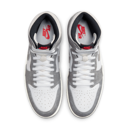 Tênis Nike Air Jordan 1 Retro Hi " Washed Black " Branco/cinza