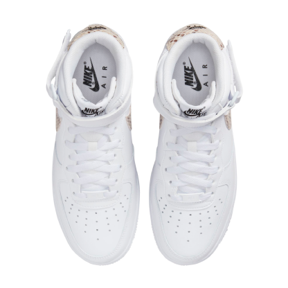 Tênis Nike Feminino Air Force 1 Mid 07 “ Snakeskin Swoosh " Branco
