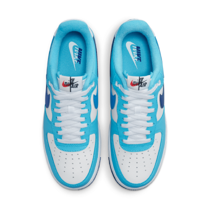 Tênis Nike Air Force 1 07 Lv8 "split Light Photo Blue" Branco/azul