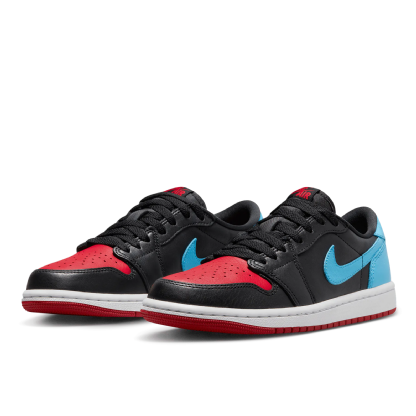 Tênis Feminino Nike Air Jordan 1 Low "unc To Chicago" Preto