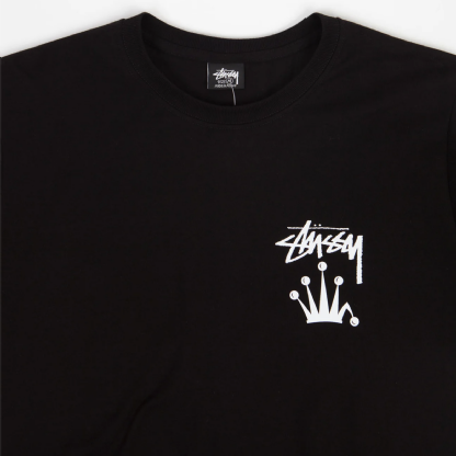 Camiseta Stussy Stock Crown Preto