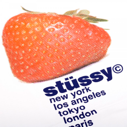 Camiseta Stussy Strawberry Branco