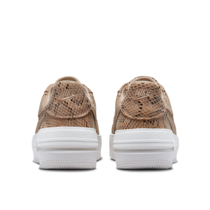 Tenis Nike Feminino Air Force 1 Plt.af.orm "snakeskin" Bege