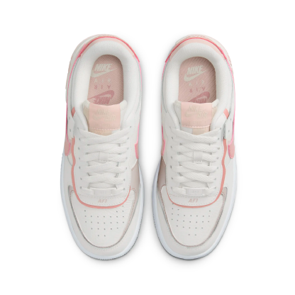 Tênis Nike Feminino Air Force 1 Shadow " Sail Pink " Branco/rosa