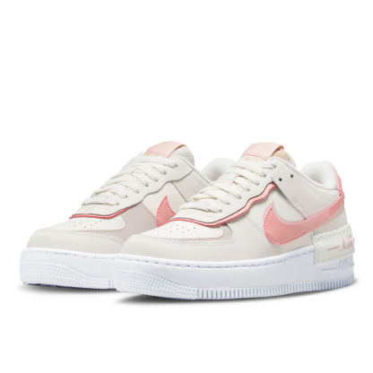 Tênis Nike Feminino Air Force 1 Shadow " Sail Pink " Branco/rosa