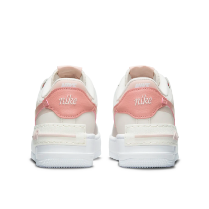 Tênis Nike Feminino Air Force 1 Shadow " Sail Pink " Branco/rosa