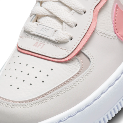 Tênis Nike Feminino Air Force 1 Shadow " Sail Pink " Branco/rosa