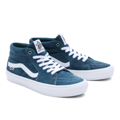 Tênis Vans Skate Grosso Mid Pig Suede Azul