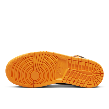 Tenis Nike Air Jordan 1 Mid Se "fat Tongue" Preto/laranja
