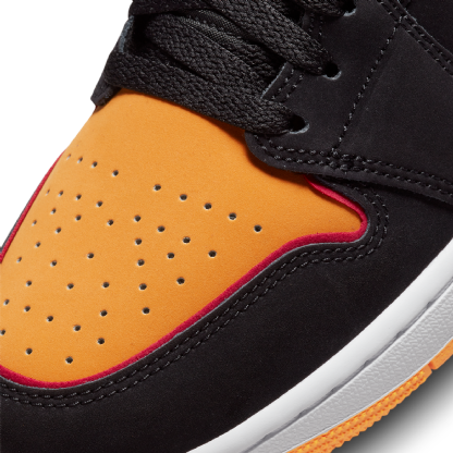 Tenis Nike Air Jordan 1 Mid Se "fat Tongue" Preto/laranja
