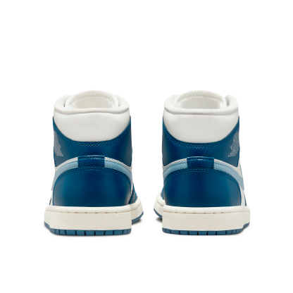 Tenis Feminino Nike Air Jordan 1 Mid Se "french Blue" Branco/azul