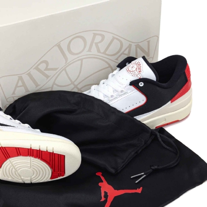 Tênis Feminino Nike Air Jordan 2 Low "black Satin" Branco/preto