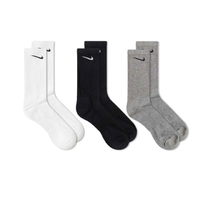 Meia Nike Everyday Cush Crew ( 3 Pares ) Colorido