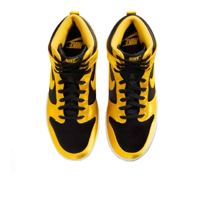 Tênis Nike Feminino Dunk High "goldenrod Satin" Preto/amarelo