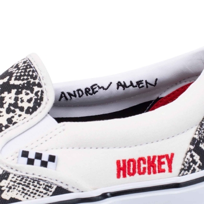 Tênis Vans X Hockey Skate Slip-on Branco/preto