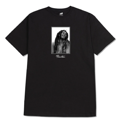 Camiseta Primitive X Bob Marley Uprising Preto