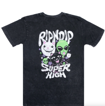 Camiseta Estonada Ripndip Super High Preto