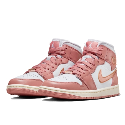 Wmns Air Jordan 1 Mid Se Branco/rosa