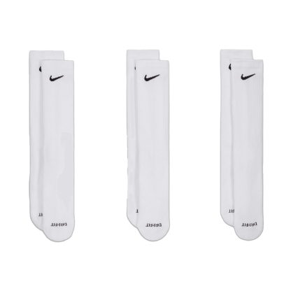Meia Nike X Stussy Cushioned Crew ( 3 Pares ) Branco