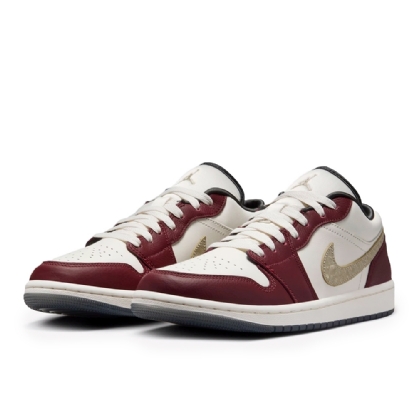 Tênis Nike Feminino Air Jordan 1 Low " Year Of The Dragon " Bege/vinho
