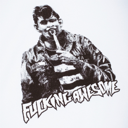 Camiseta F.awesome Knife Tongue Branco