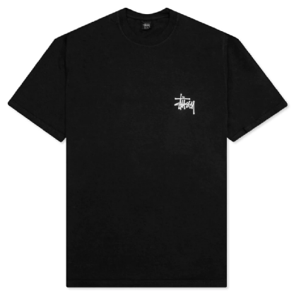 Camiseta Stussy Skull Wings Pig. Dyed Preto