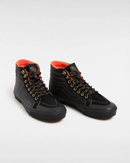 Tênis Vans Sk8 Hi X Spitfire Preto/laranja