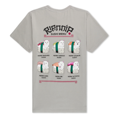 Camiseta Ripndip Sushi Nerm Cinza