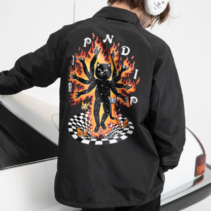 Jaqueta Ripndip Illusion Jerm Coaches Preto