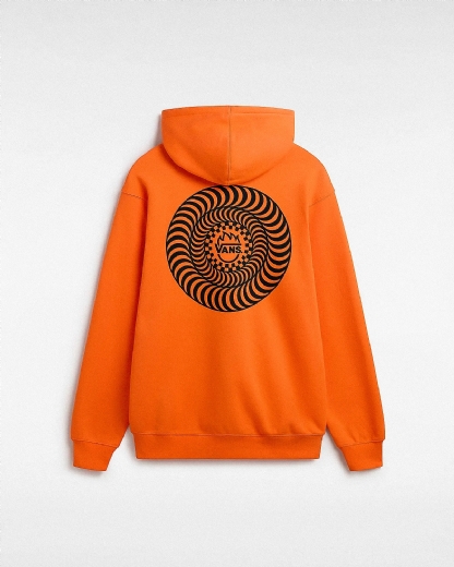 Moletom Vans X Spitifire Wheels Po Laranja