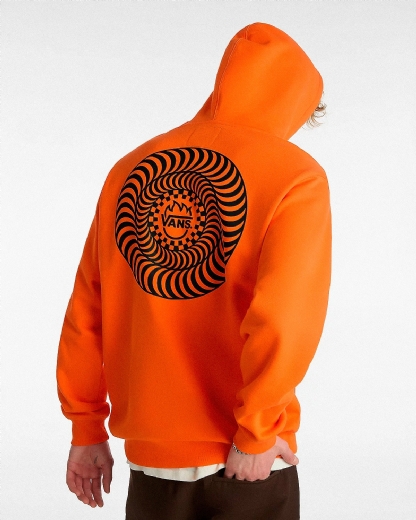 Moletom Vans X Spitifire Wheels Po Laranja