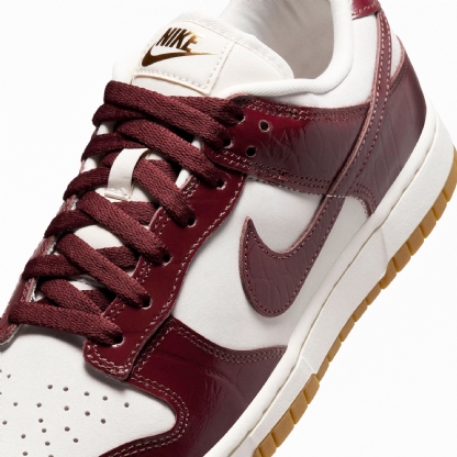 Tênis Nike Feminino Dunk Low Lx ''dark Team Red'' Vinho