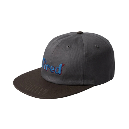 Boné Tired Two Tone Logo Cinza/marrom