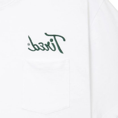 Camiseta Tired Workstation Pocket Branco