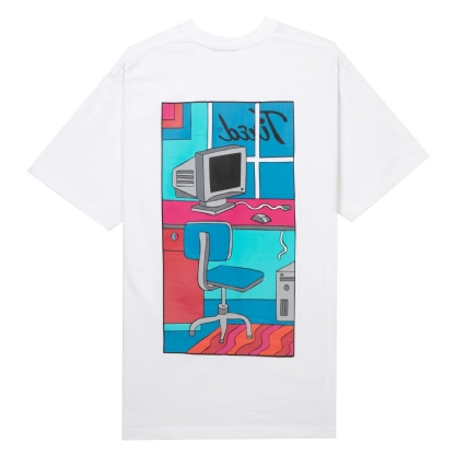 Camiseta Tired Workstation Pocket Branco