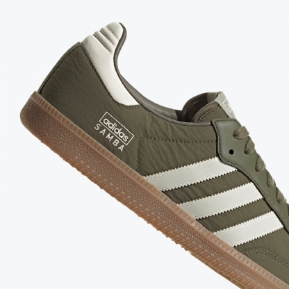 Tênis Adidas Samba Og ''reflective Nylon'' Verde Escuro