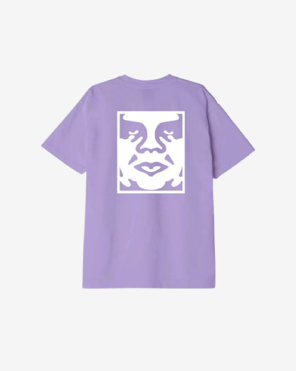 Camiseta Obey Bold Icon Heavyweight Lilás