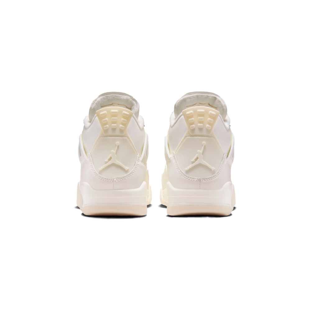 Tênis Feminino Nike Air Jordan 4 Retro ''metallic Gold'' Branco