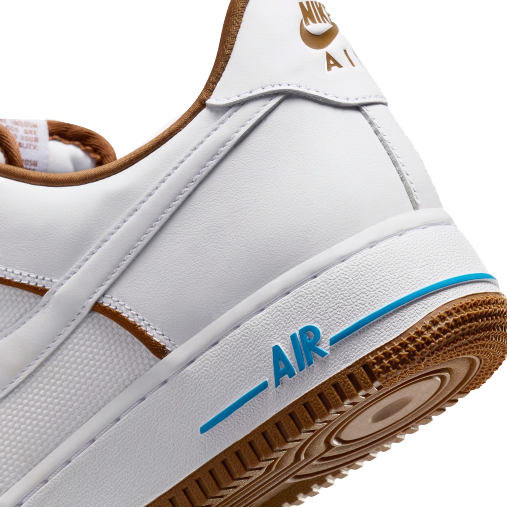 Tênis Nike Air Force 1 " Light British Tan " Branco/marrom