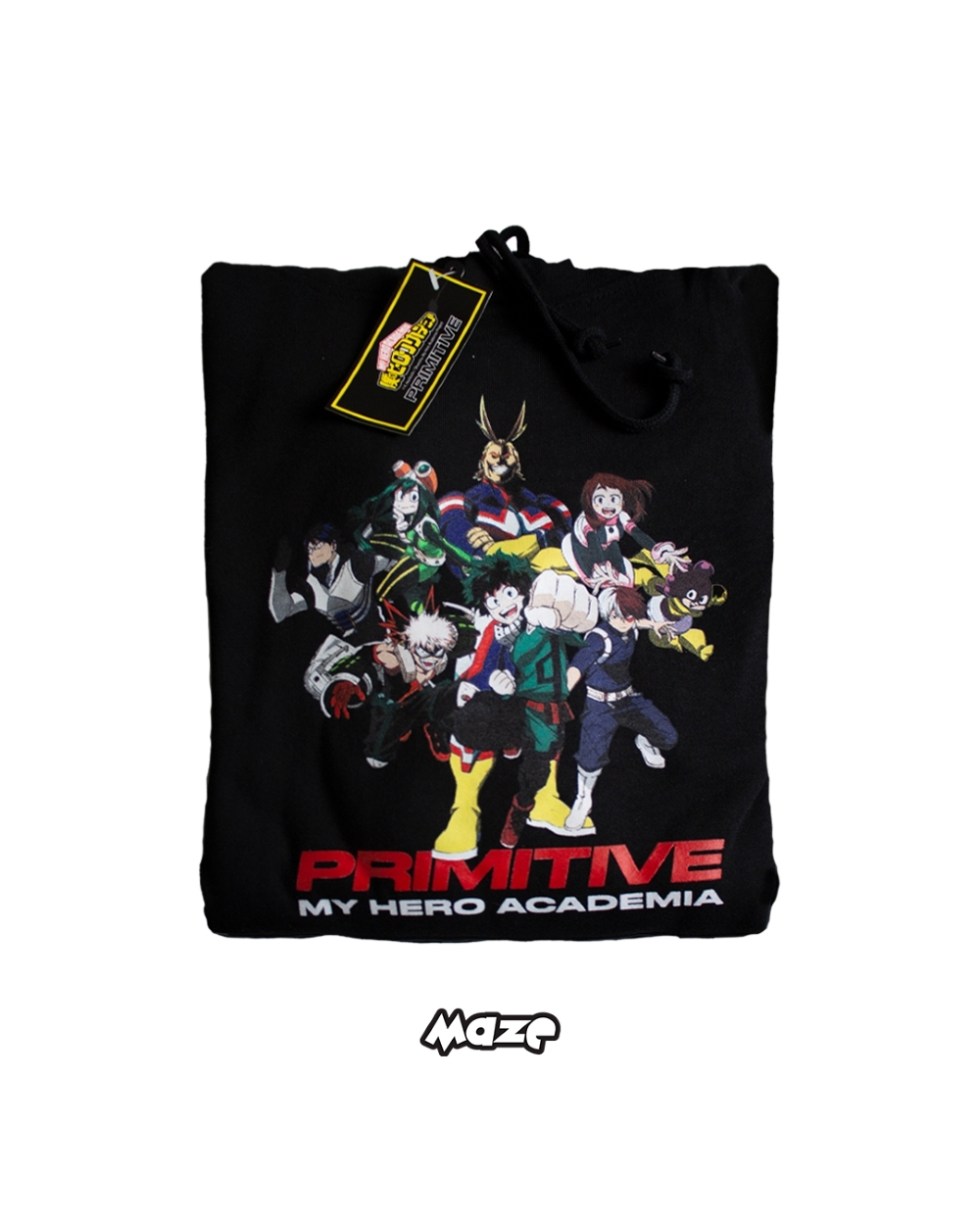Moletom Primitive X My Hero Academia Preto