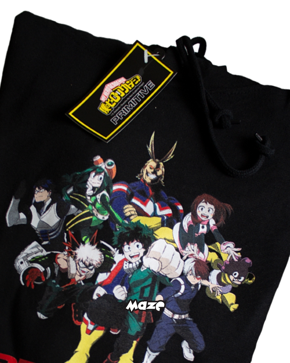 Moletom Primitive X My Hero Academia Preto