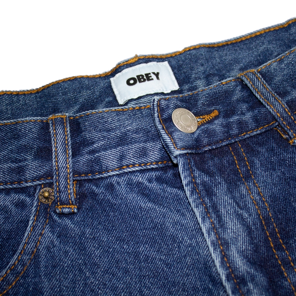 Calça Obey Bigwig Baggy Azul
