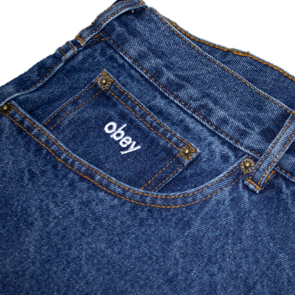 Calça Obey Bigwig Baggy Azul
