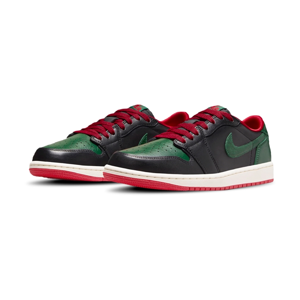 Tênis Feminino Nike Air Jordan 1 Low Verde/vermelho