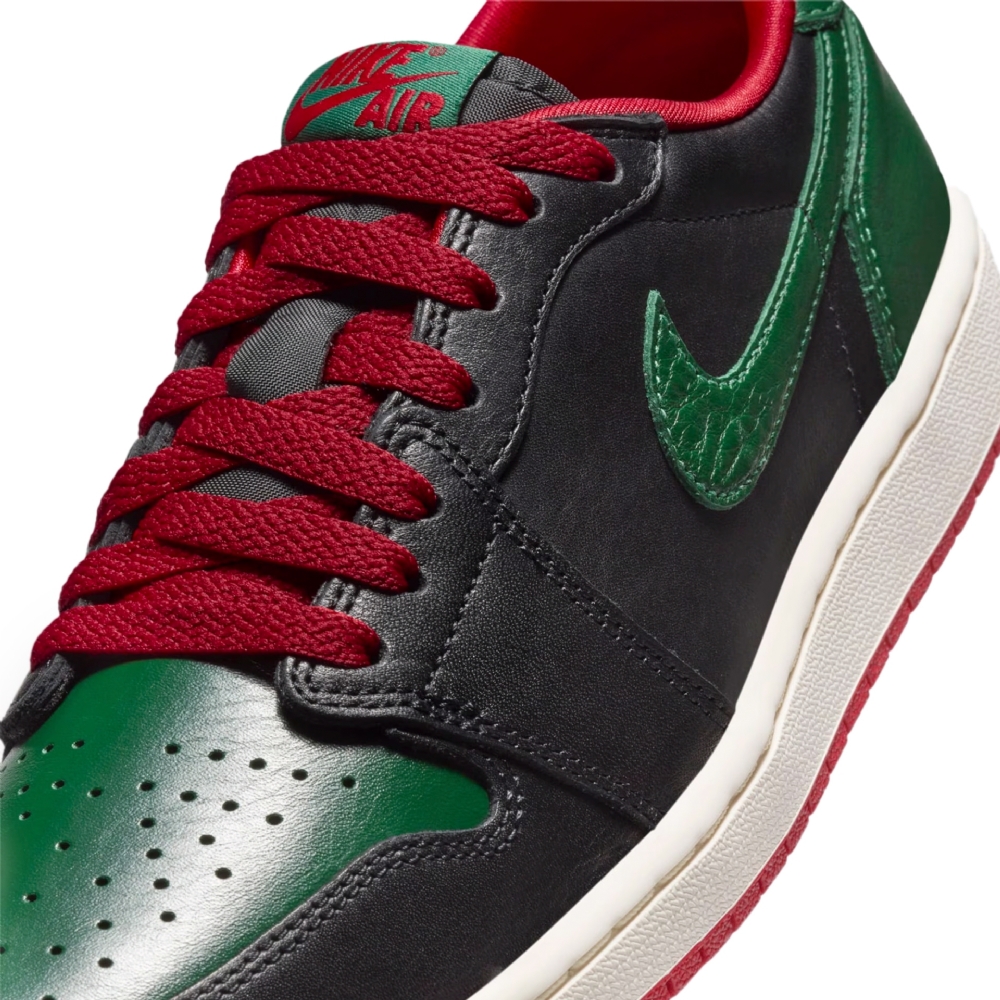 Tênis Feminino Nike Air Jordan 1 Low Verde/vermelho