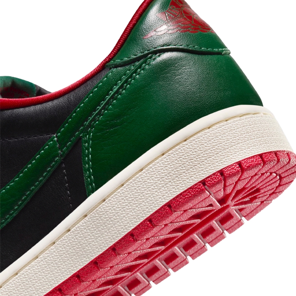 Tênis Feminino Nike Air Jordan 1 Low Verde/vermelho