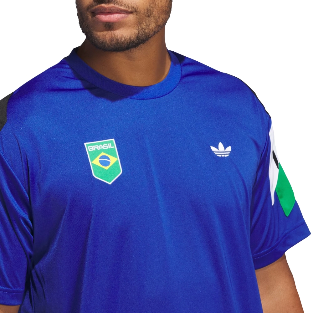 Camisa Adidas Brasil Power Of Three Azul